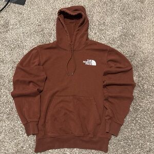 Brown north face oversized hoodie